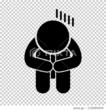 落ち込んでいる人 落ち込んでいる人 118980849