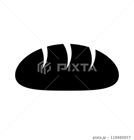 バゲット・フランスパン シルエット 118980857