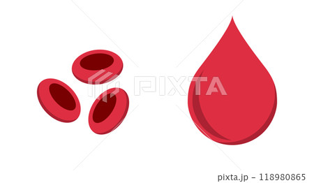 赤血球と血液 118980865