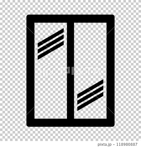 窓のアイコン シルエット 窓のアイコン シルエット 118980887