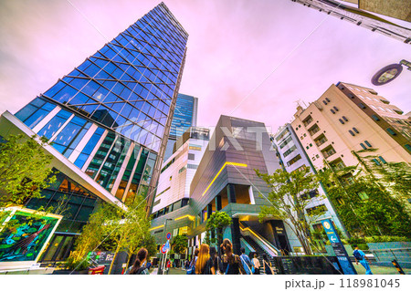 日本の東京都市景観 10月。渋谷アクシュや渋谷ヒカリエなどを望む=10月4日 日本の東京都市景観 10月。渋谷アクシュや渋谷ヒカリエなどを望む=10月4日 118981045