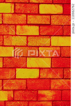 Smooth brickwork, changed colors, carp background in soft pastel colors Smooth brickwork, changed colors, carp background in soft pastel colors 118982762