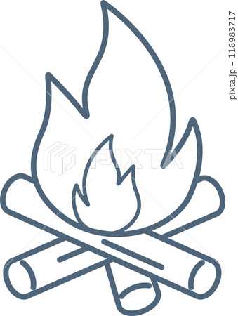 焚き火のアイコン 118983717
