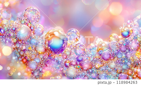 Beautiful abstract background with colorful bubbles 118984263