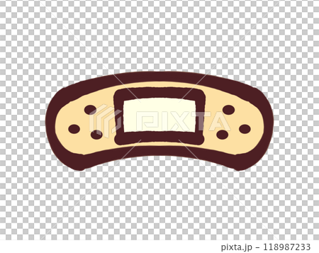 落書き風の絆創膏イラスト素材 落書き風の絆創膏イラスト素材 118987233