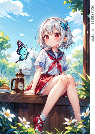 少女と蝶 118987350