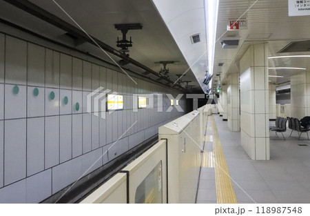今里筋線 緑橋駅のホーム 今里筋線 緑橋駅のホーム 118987548