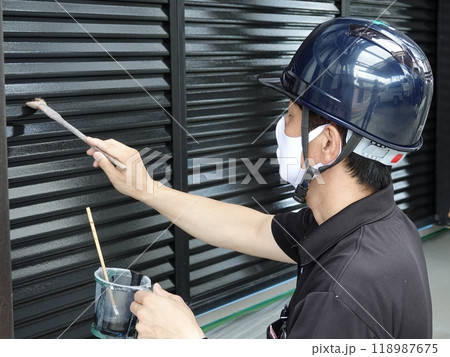 住宅塗装36サッシ外壁塗装 118987675