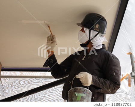 住宅塗装59軒天軒裏外壁塗装 118987702