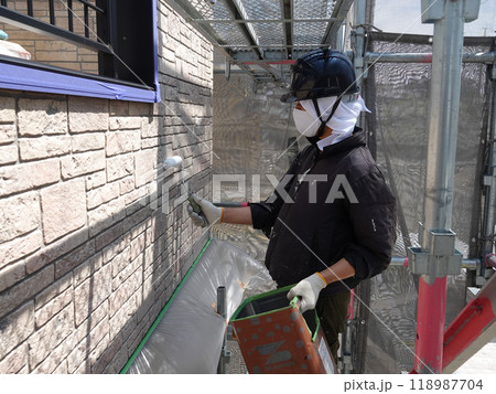 住宅塗装61軒壁面外壁塗装 118987704
