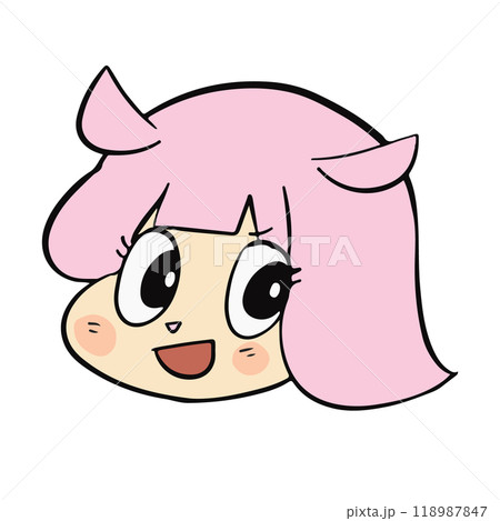 手描きアニメキャラクター ピンク SpeedPaint】ピンク髪っこ【イラストメイキング】 - YouTube