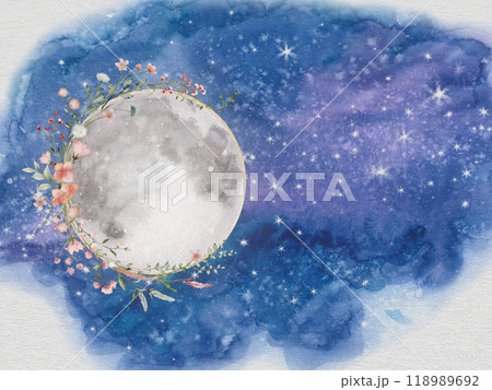 満月と星空の幻想 118989692