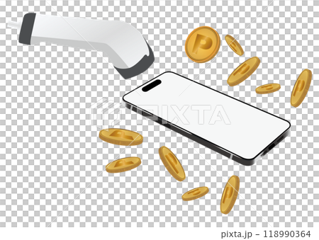 Smartphone and points 118990364