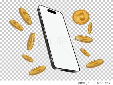 スマートフォンとポイント スマートフォンとポイント 118990365