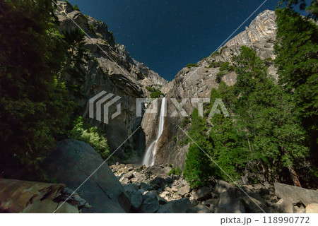 Midnight Waterfall, Lower Yosemite Fall 118990772