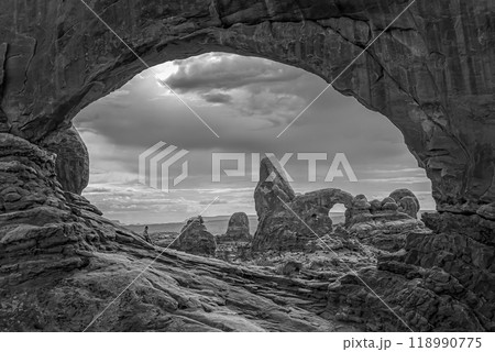 North Window with Turret Arch, Arches National Park Utah 118990775