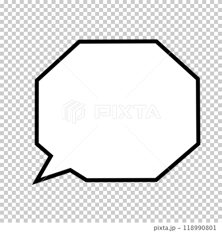 六角形の吹き出し 六角形の吹き出し 118990801