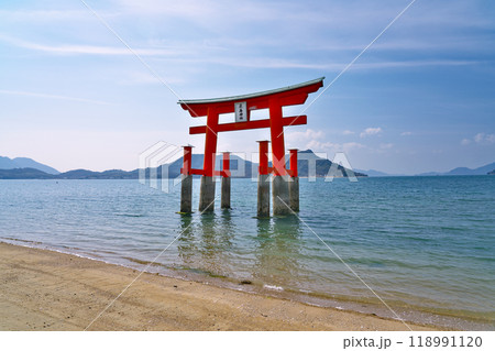 【浦崎道越厳島神社 (大鳥居)】 広島県尾道市浦崎町 118991120