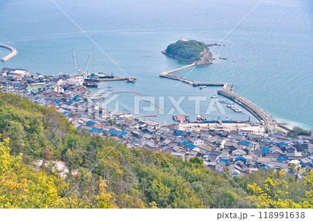 【後地朝陽展望台からの風景】 広島県福山市鞆町後地 【後地朝陽展望台からの風景】 広島県福山市鞆町後地 118991638