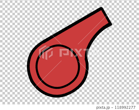 Illustration material of a sports whistle Illustration material of a sports whistle 118992277