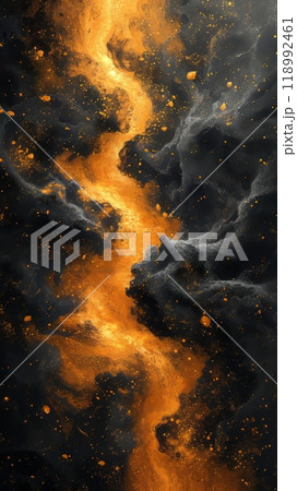 波のアブストラクト背景素材,Generative AI AI画像 118992461