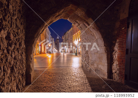Florianska Gate View at Dawn, Krakow, Poland 118993952