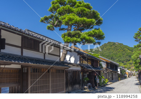 近江八幡 新町通りの風情ある町並み 近江八幡 新町通りの風情ある町並み 118994258