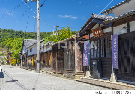 近江八幡　新町　風情ある町並み 118994285
