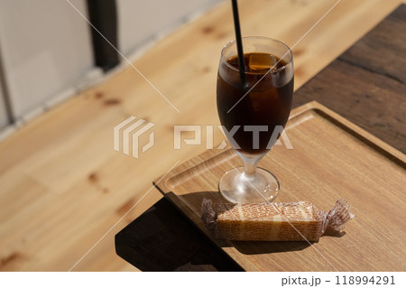 仁之助コーヒー　アイスコーヒーとチーズケーキ 118994291
