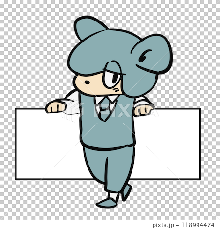 A light blue, cute, expressive, hand-drawn illustration of a mascot character A light blue, cute, expressive, hand-drawn illustration of a mascot character 118994474