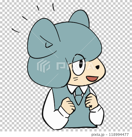 水色の可愛いゆるキャラの表情豊かな手描きイラスト素材 水色の可愛いゆるキャラの表情豊かな手描きイラスト素材 118994477