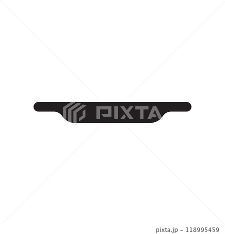 Plate icon logo design template isolated illustration 118995459