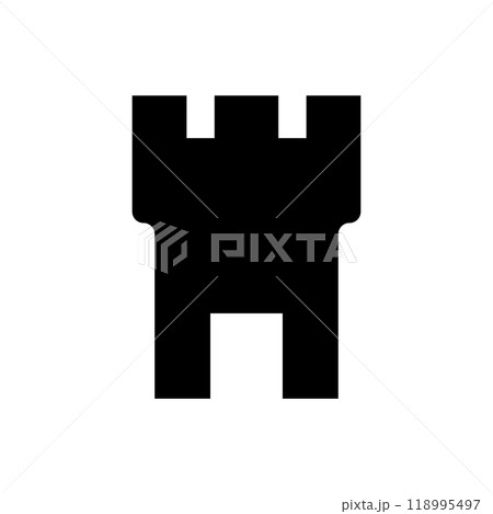 Castle icon logo design template isolated illustration Castle icon logo design template isolated illustration 118995497