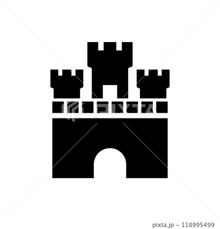 Castle icon logo design template isolated illustration Castle icon logo design template isolated illustration 118995499