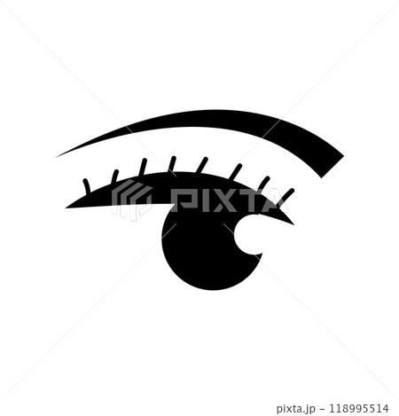 Eye icon logo design template isolated illustration Eye icon logo design template isolated illustration 118995514