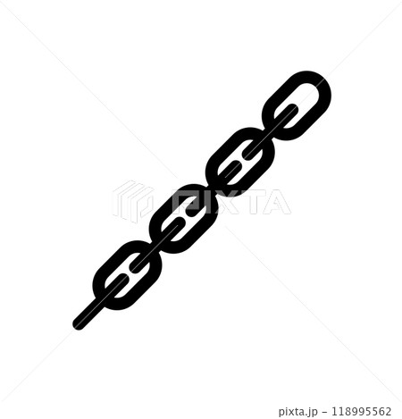 Chain icon logo design template isolated illustration 118995562