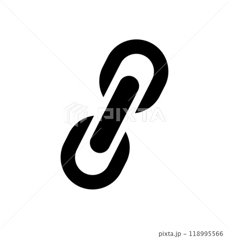 Chain icon logo design template isolated illustration Chain icon logo design template isolated illustration 118995566