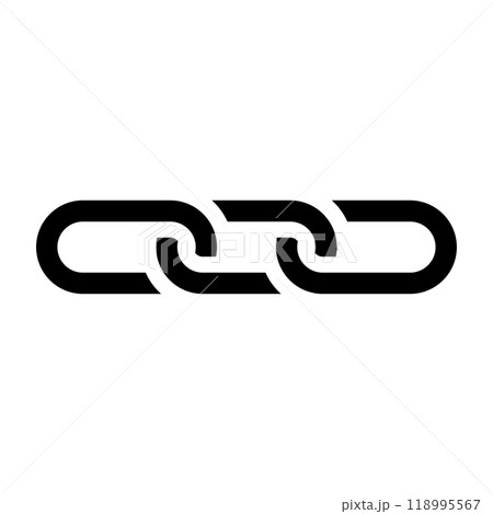 Chain icon logo design template isolated illustration Chain icon logo design template isolated illustration 118995567
