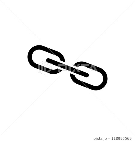 Chain icon logo design template isolated illustration 118995569