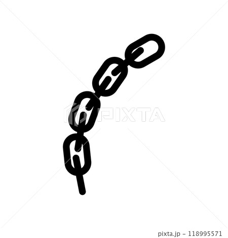 Chain icon logo design template isolated illustration 118995571