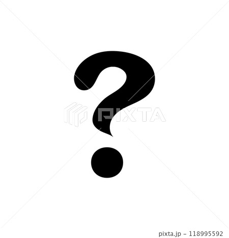 Question symbol icon logo design template isolated illustration 118995592