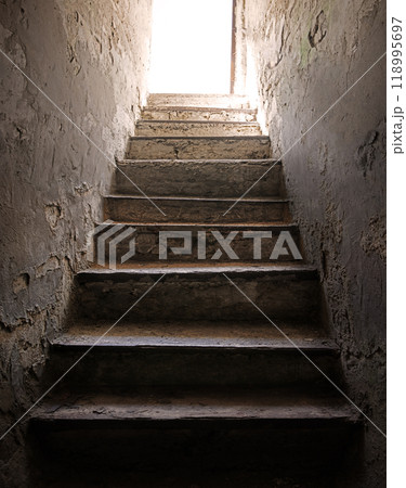 Steps from the dark basement to the light 118995697