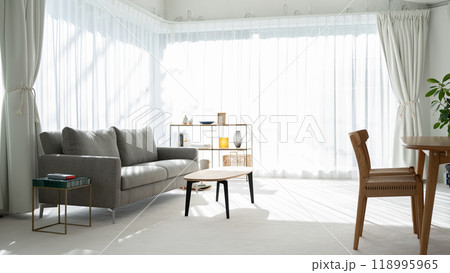 リビングリーム　窓　日差し 118995965