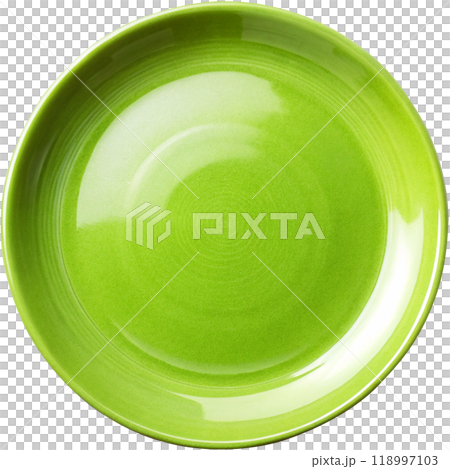 green ceramic plate on white background green ceramic plate on white background 118997103