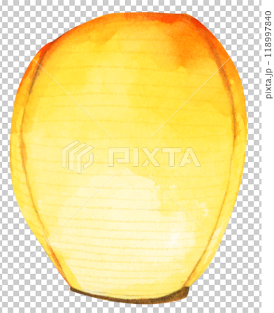 Paper lantern, Floating lantern in the sky. Making a Wish. Watercolor illustration. Paper lantern, Floating lantern in the sky. Making a Wish. Watercolor illustration. 118997840