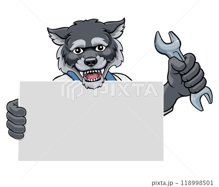 Wolf Mechanic Plumber Spanner Wrench Handyman Wolf Mechanic Plumber Spanner Wrench Handyman 118998501