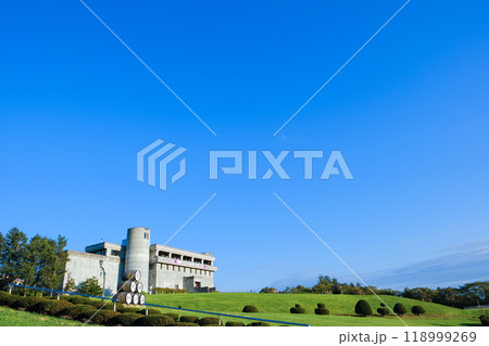 ワイン城の全景 北海道池田町 ワイン城の全景 北海道池田町 118999269