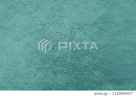 Cloth structure of jacquard turquoise fabric with abstract shabby texture background closeup, macro 118999407