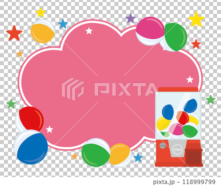 扭蛋框架框架背景（粉紅色） 118999799