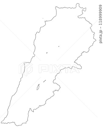 白地図　レバノン 118999909
